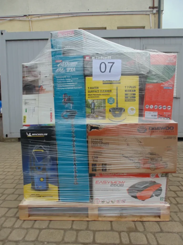 Paleta z narzędziami elektrycznymi mix – myjki ciśnieniowe Einhell i Kärcher, EasyMow, Michelin, Daewoo, numer 07