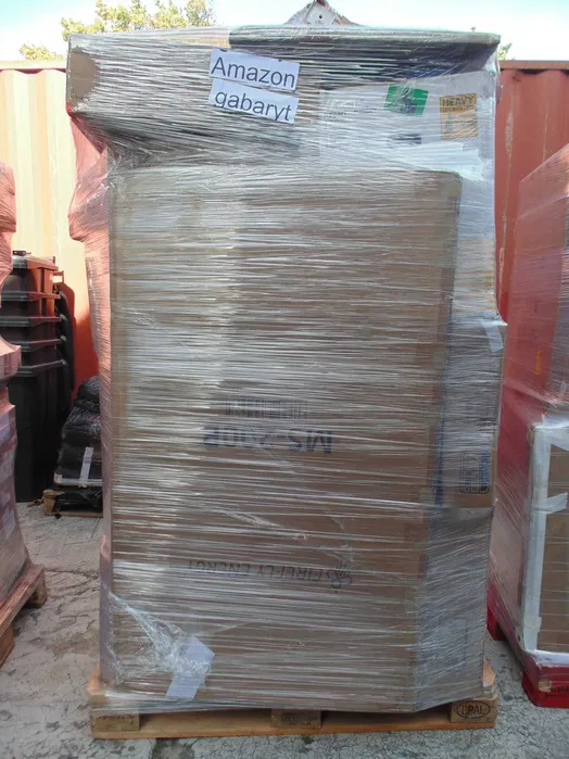Paleta MIX Amazon gabaryt 190–200 cm – owinięte folią kartony ze zwrotami konsumenckimi